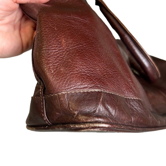 Vintage AMERICAN ANGEL | Leather Crossbody Handbag Purse‎ Brown Mahogany - Picture 12 of 17